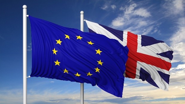 EU & GB flags